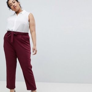 ASOS Curve Oxblood Pants